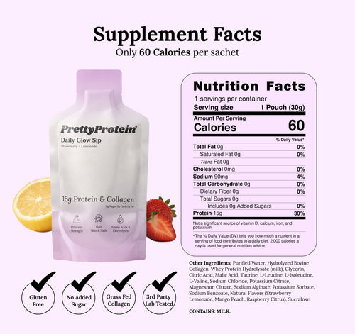 PrettyProtein Glow Sip — 24 Day Variety Pack